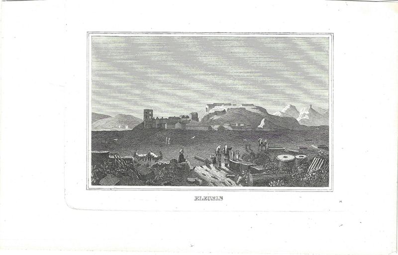 1850 View of Eleusis, Greece