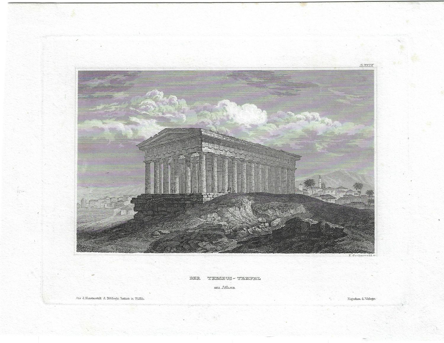1850 View of the Temple of Theseus, Athens