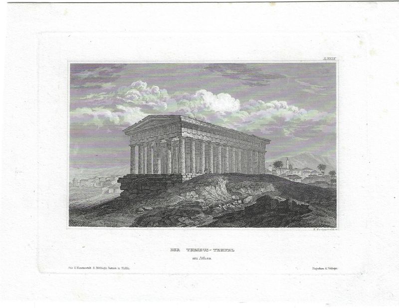 1850 View of the Temple of Theseus, Athens