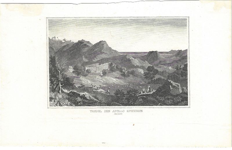 1850 View of the Temple of Apollo Epicurius