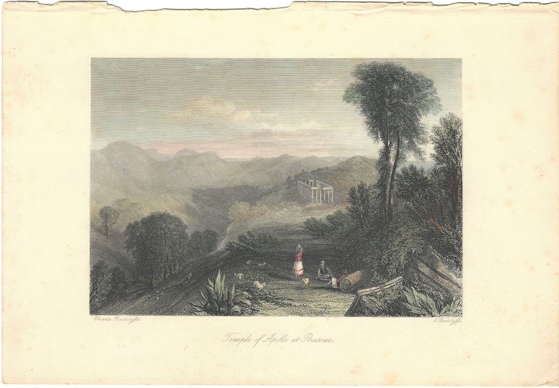 1850 View of the Temple (Epicurius) at Bassae