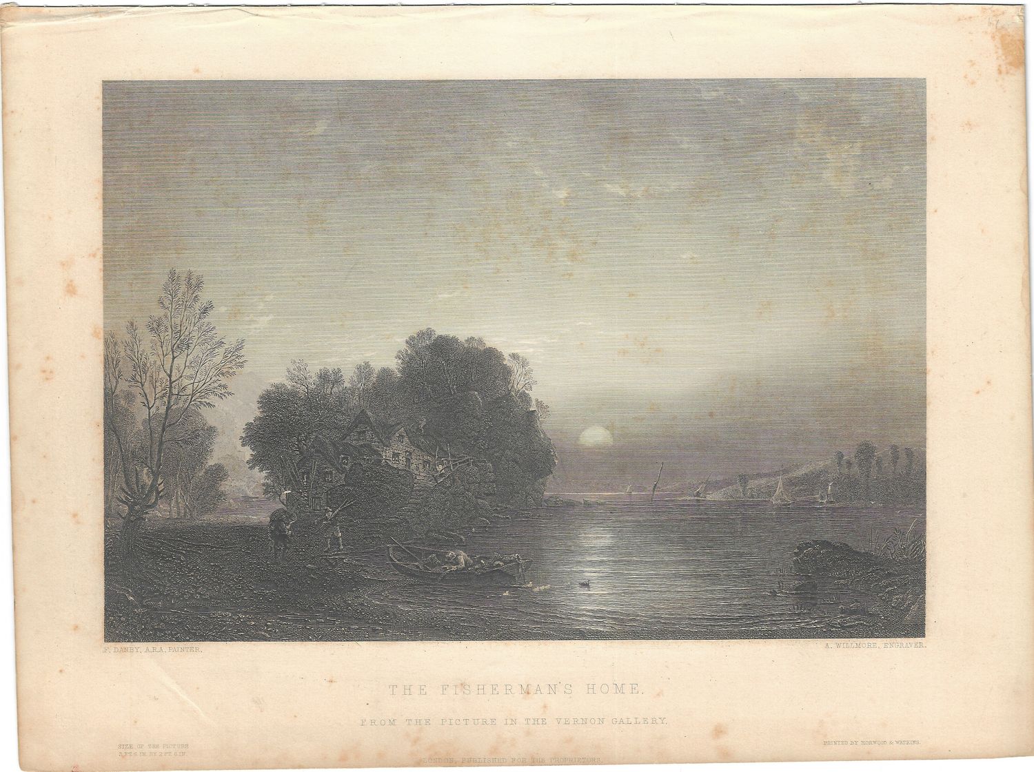 1873 View of The Fishermans Home by A. Willmore