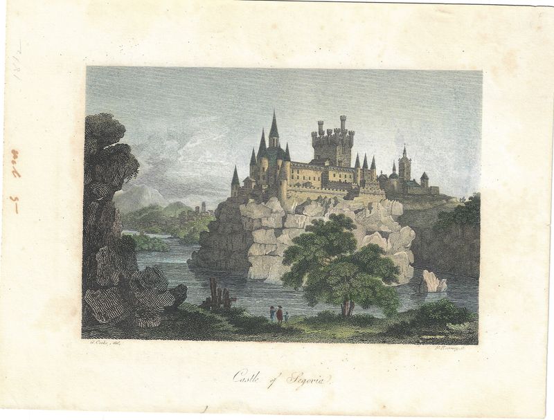 1812 View of the Castle of Segovia by F Kearny