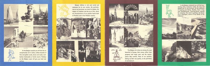 1952 Belgium Travel Pamphlet