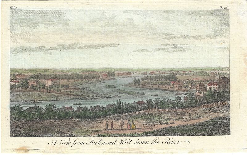1776 View from the Richmond Hill down the River w/hc