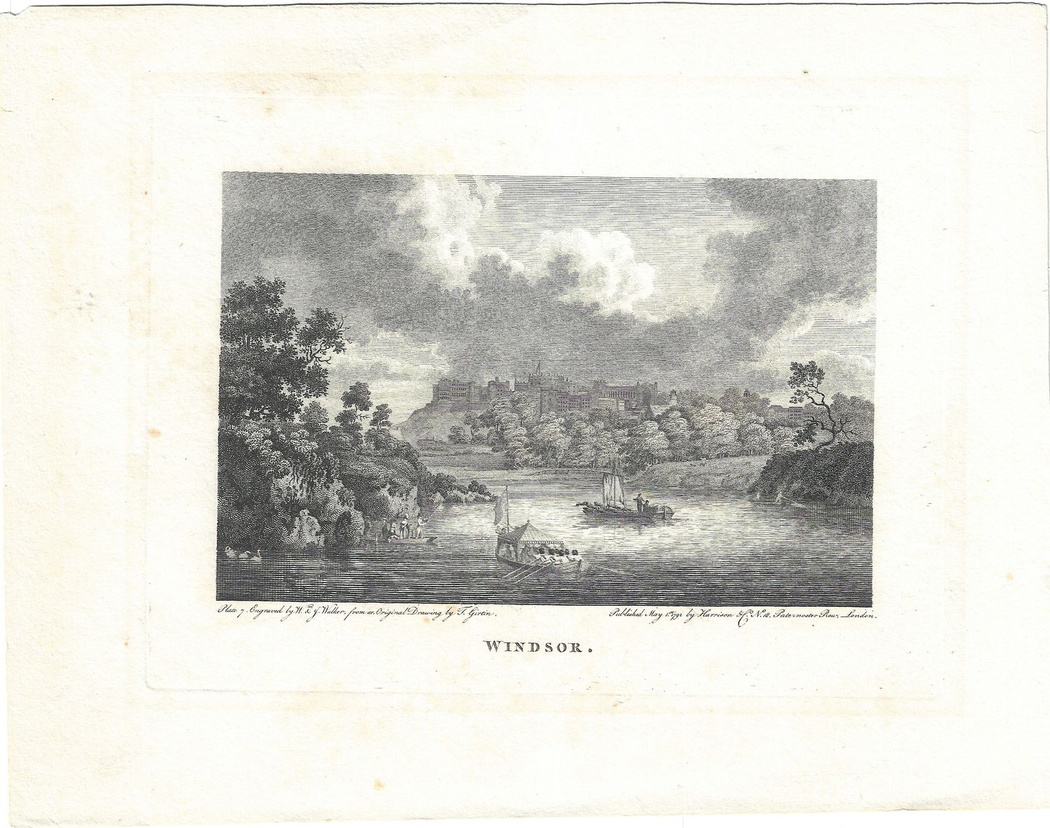1792 View of Windsor Castle from the Water