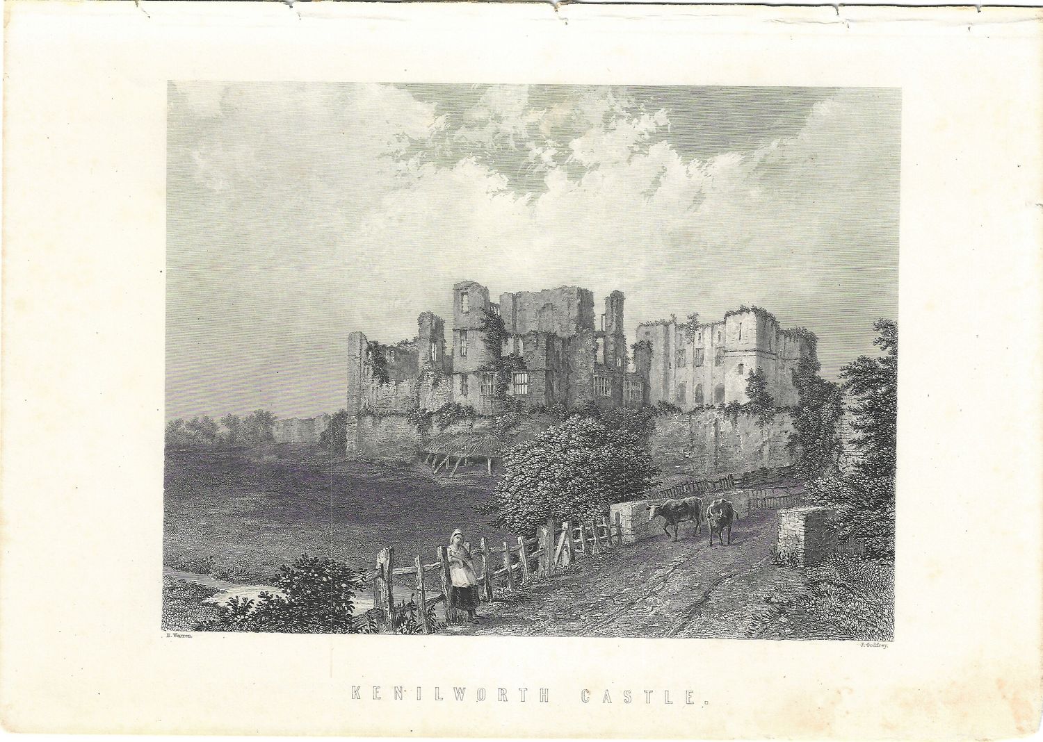1867 View of Kenilworth Castle by William Mackenzie