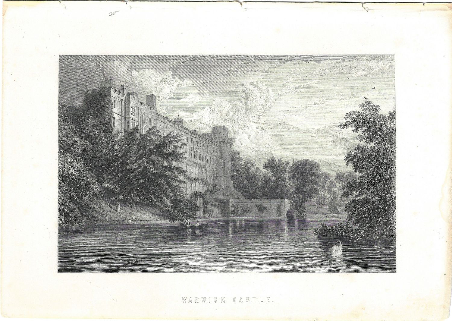1867 View of Warwick Castle by William Mackenzie