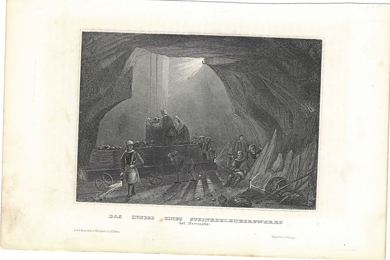 1854 View of the Coal Mines in Newcastle by Biblio Instit. Heidelbrg