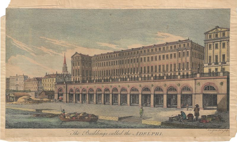 1754 View of The Buildings Called Adelphi by Benj. Green