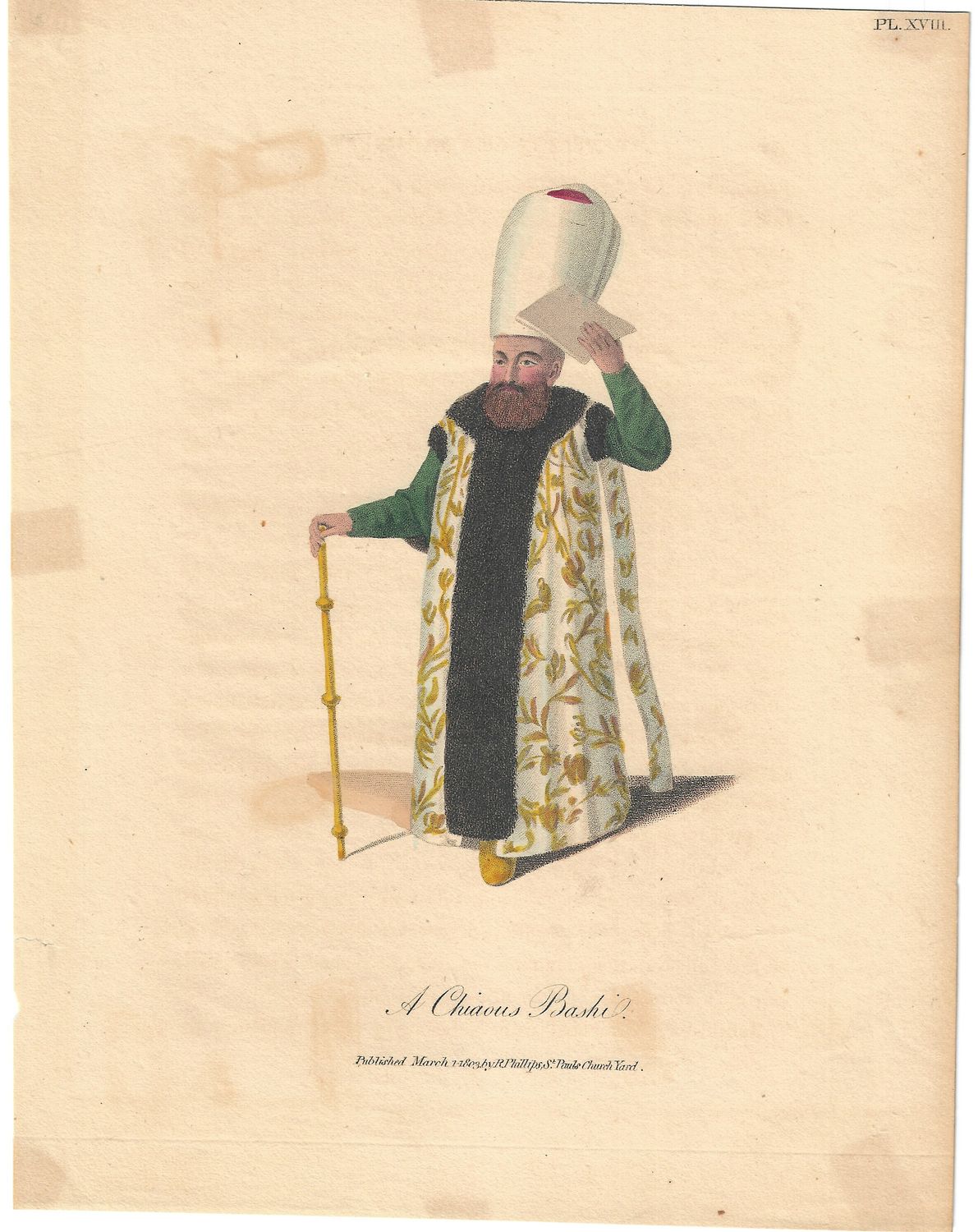 1803 View of A Pious Bashi w/ohc by R. Phillips