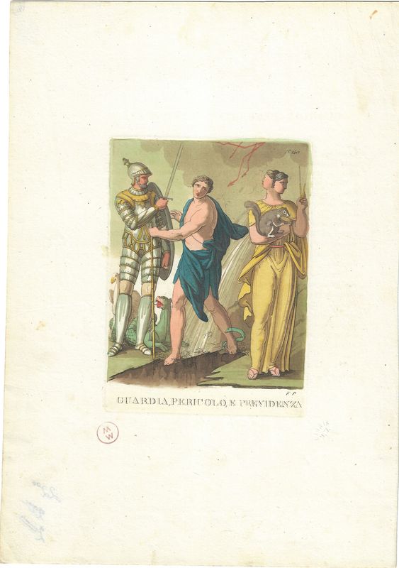 1741 View of Guardia, Pericolo &amp; Previdenza