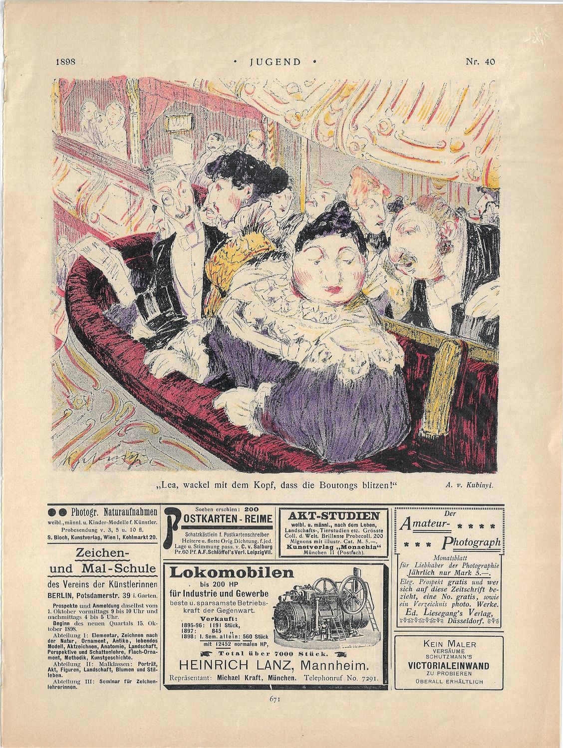 1898 Group of 3 Jugend Art &amp; Fashion Magazines in German