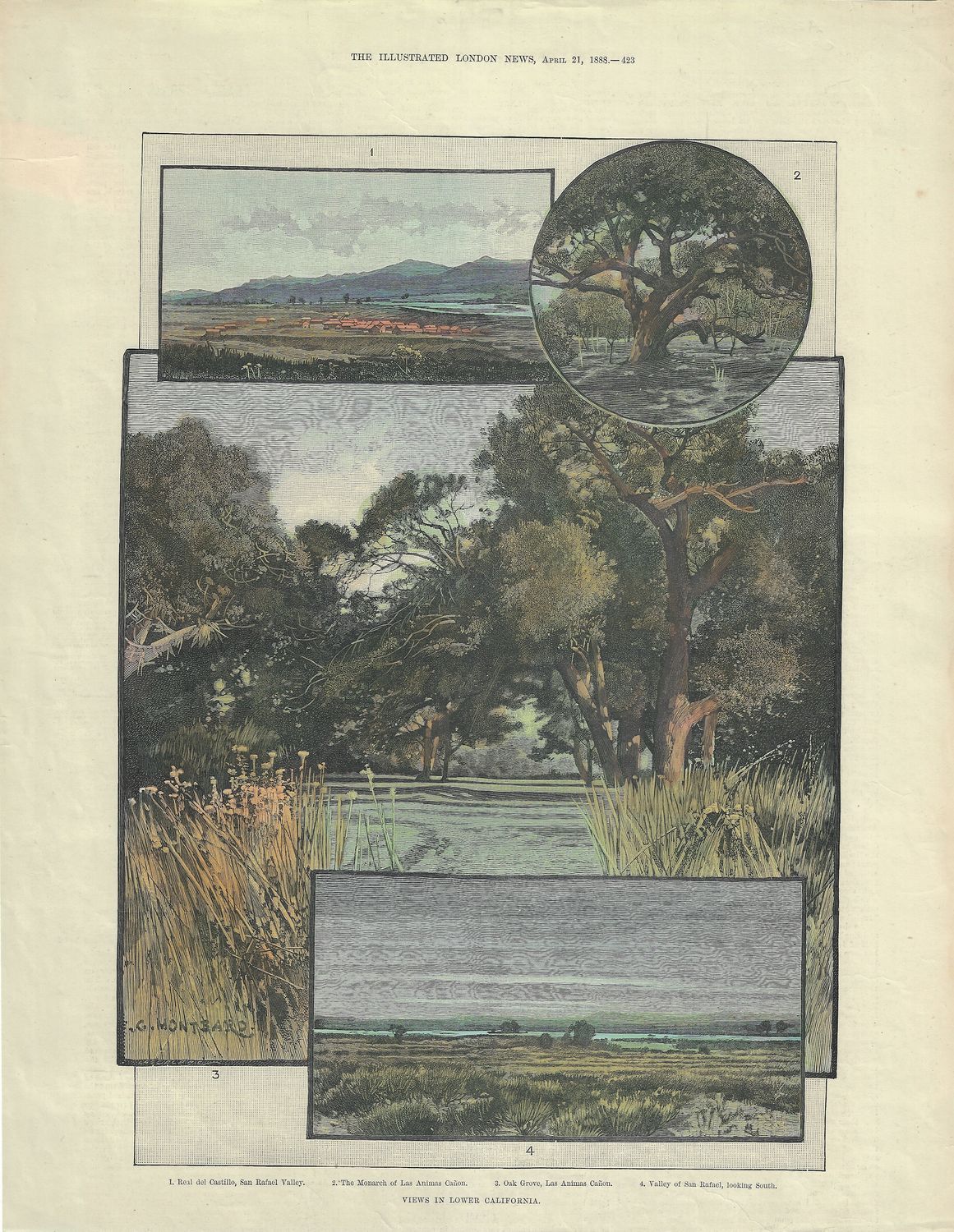 1888 Views in Lower California (baja) from the Illustrated London News
