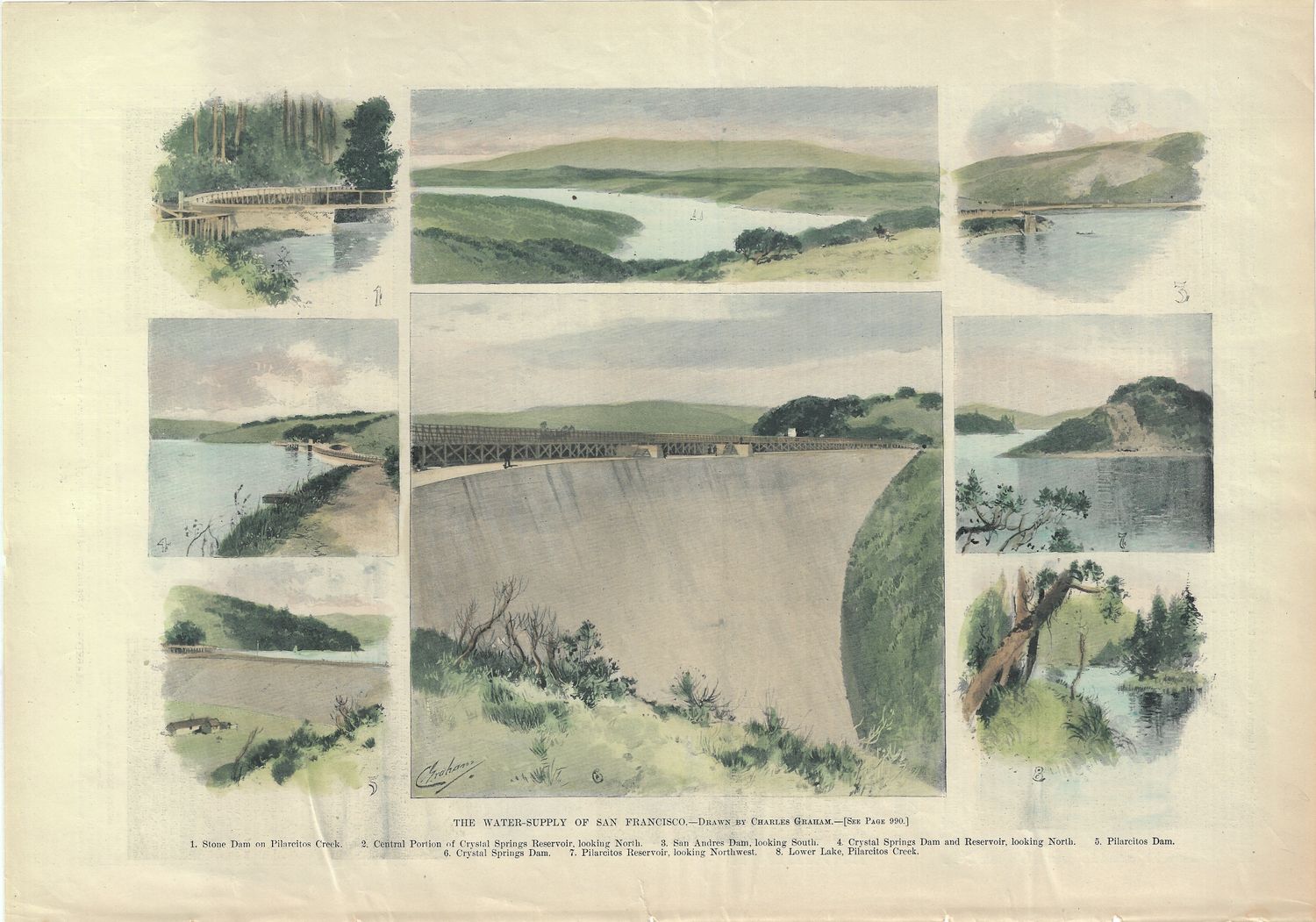 1894 Views of the Water Supply of San Francisco by Charles Graham