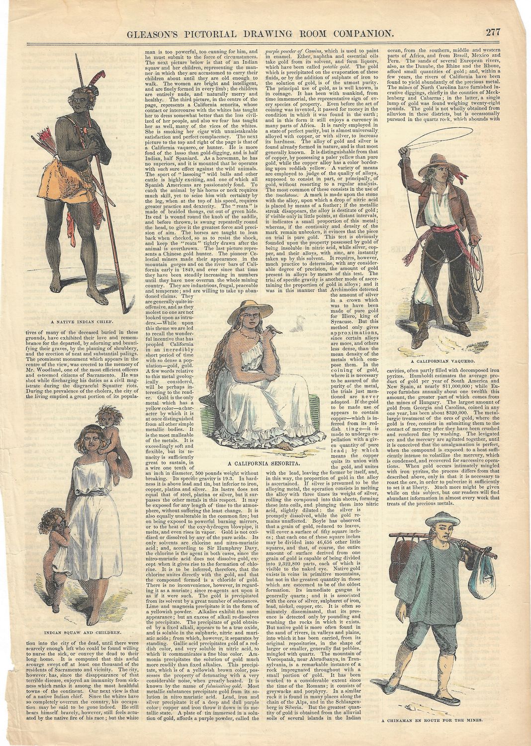 1851 Views of California Stereotypes from Gleason&#39;s Pictorial Drawing Room Companion