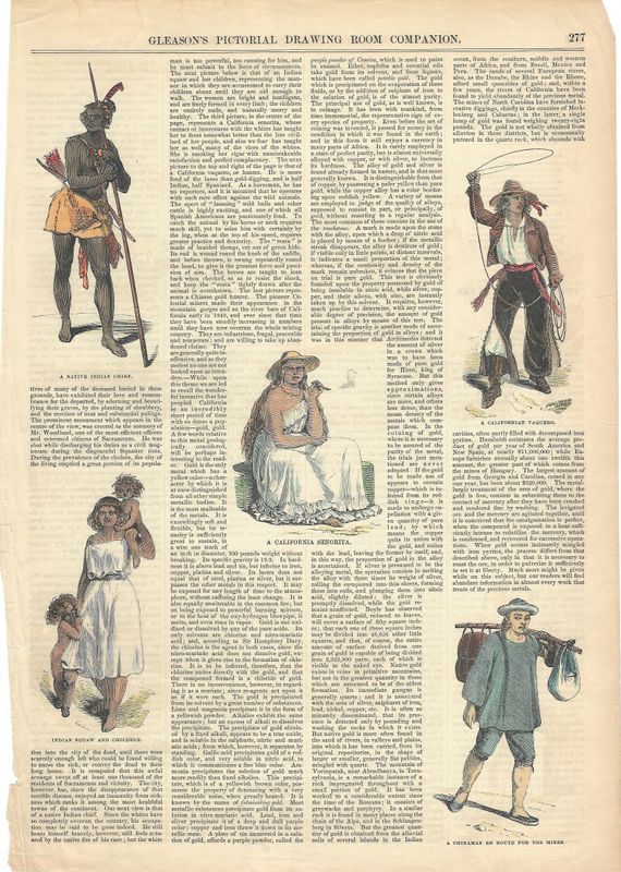 1851 Views of California Stereotypes from Gleason's Pictorial Drawing Room Companion