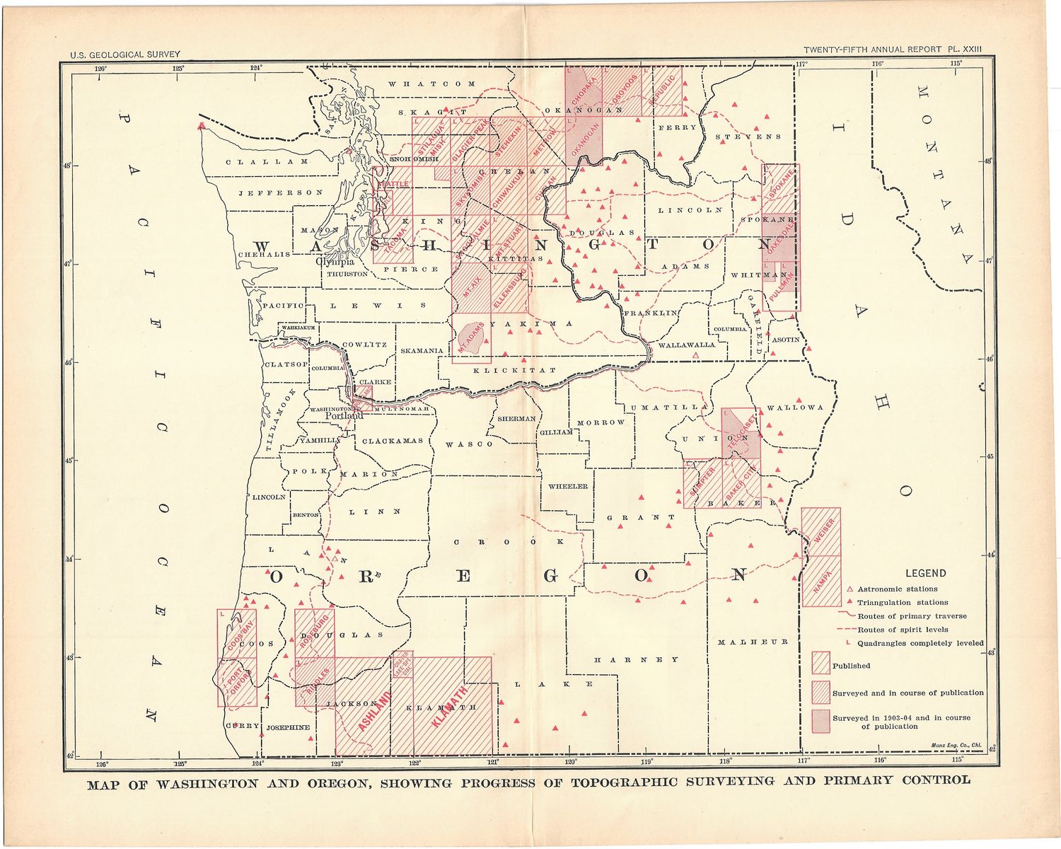 1905 USGS Index Map of Oklahoma