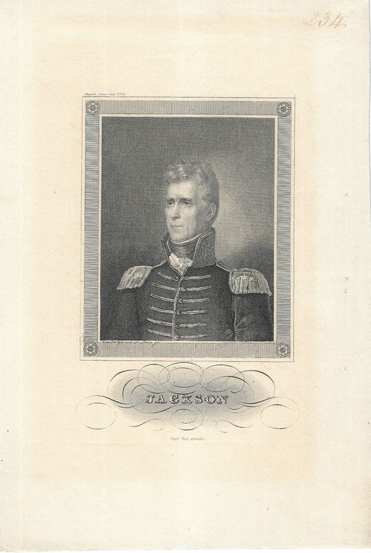 1839 Portrait of Andrew Jackson