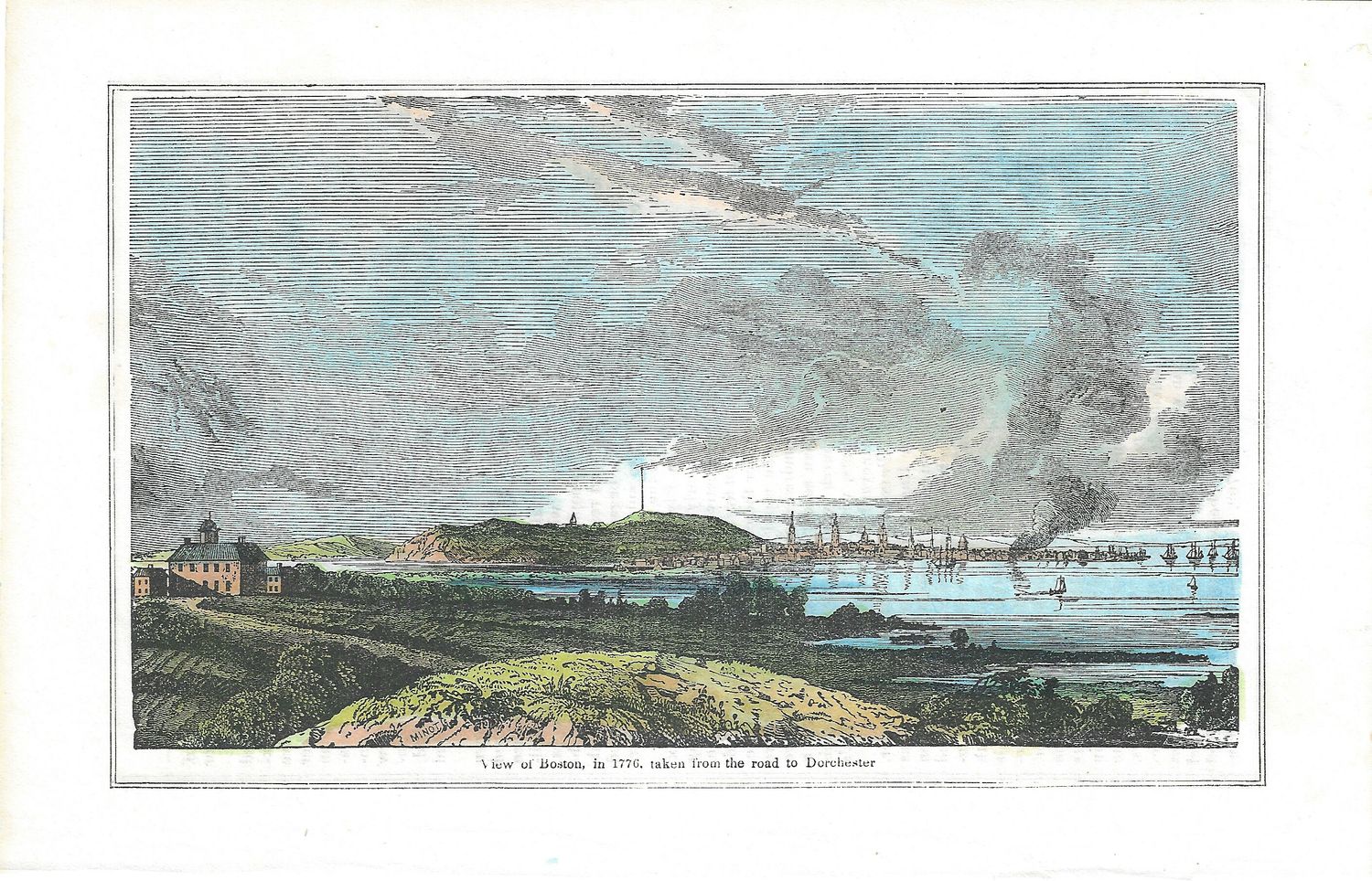 1849 View of Boston in 1776 w/hc