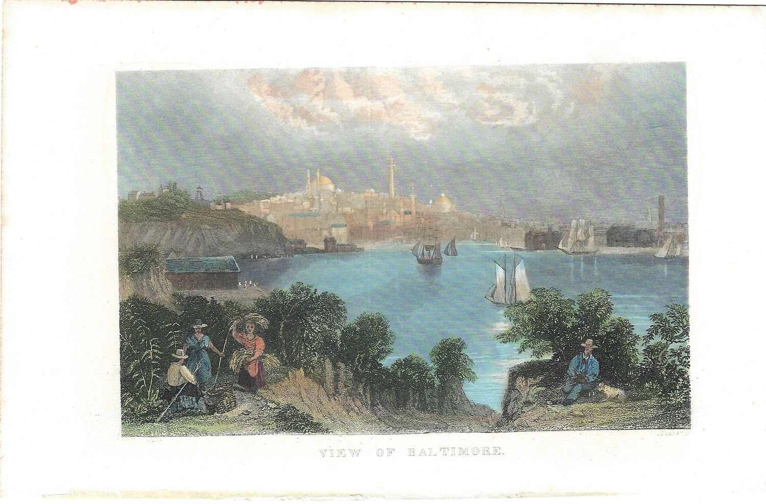 1849 View of Baltimore, MD w/hc