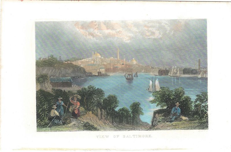 1849 View of Baltimore, MD w/hc