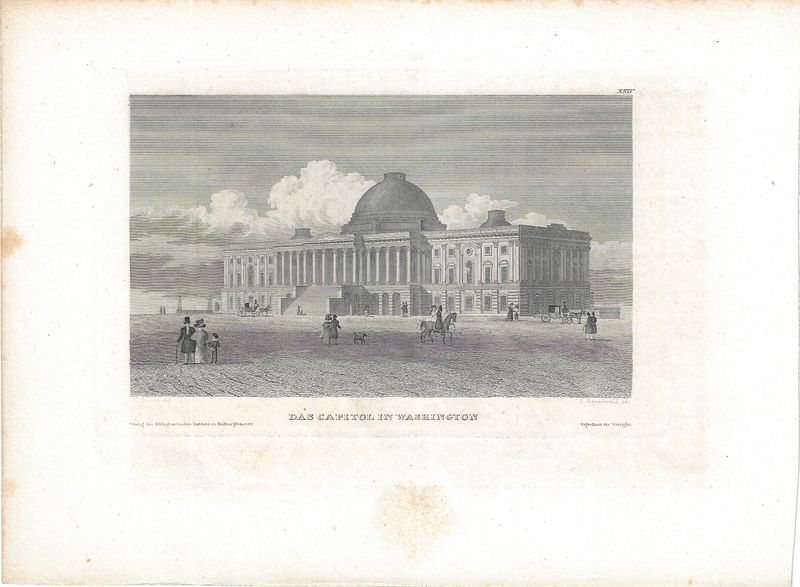 1852 View of Das Capitol im Washington (German)