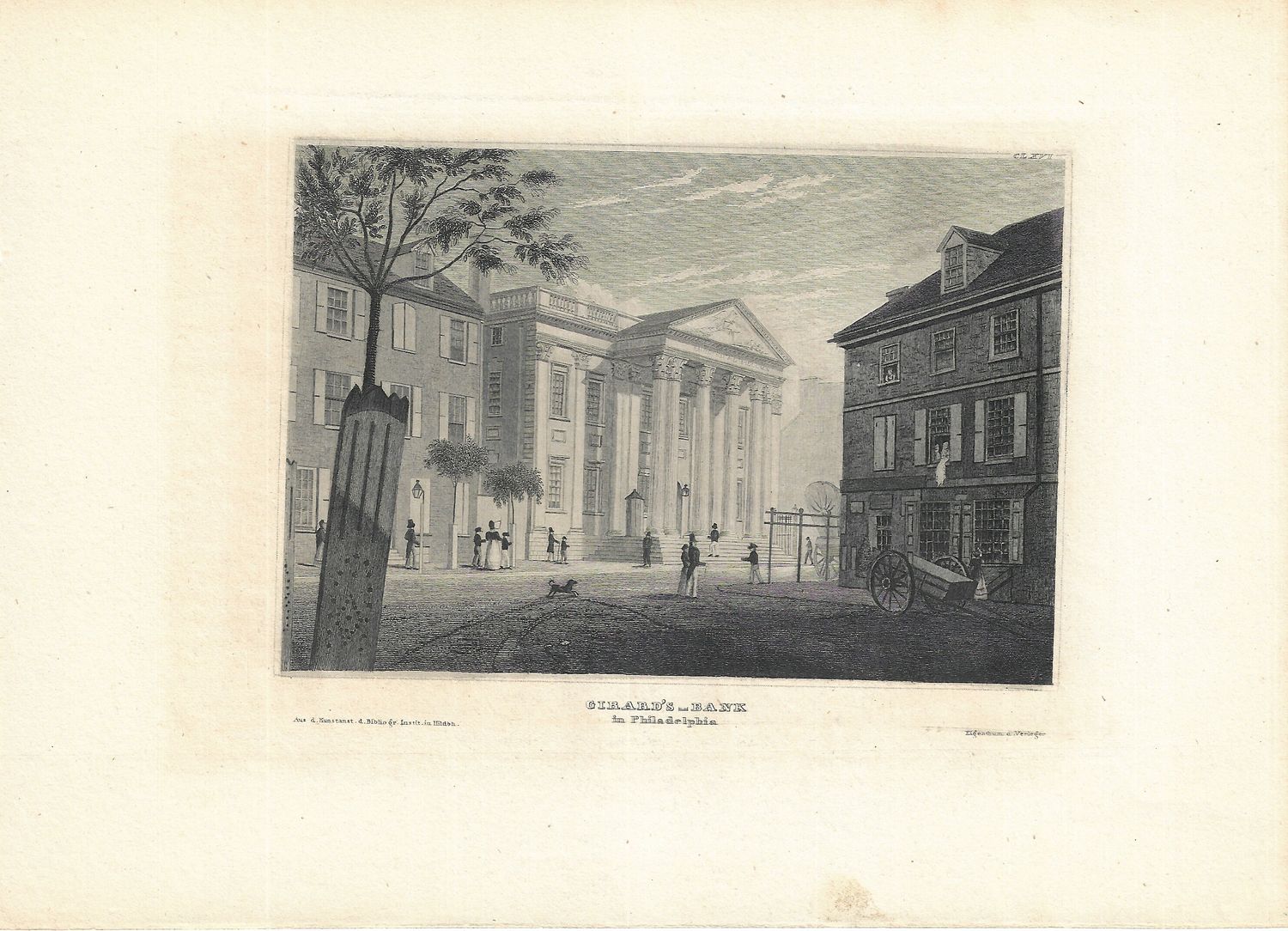 1852 View of Girard&#39;s Bank - Philadelphia