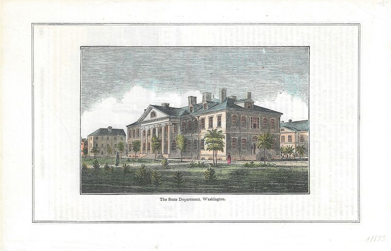 1853 View of State Department in Washington w/hc