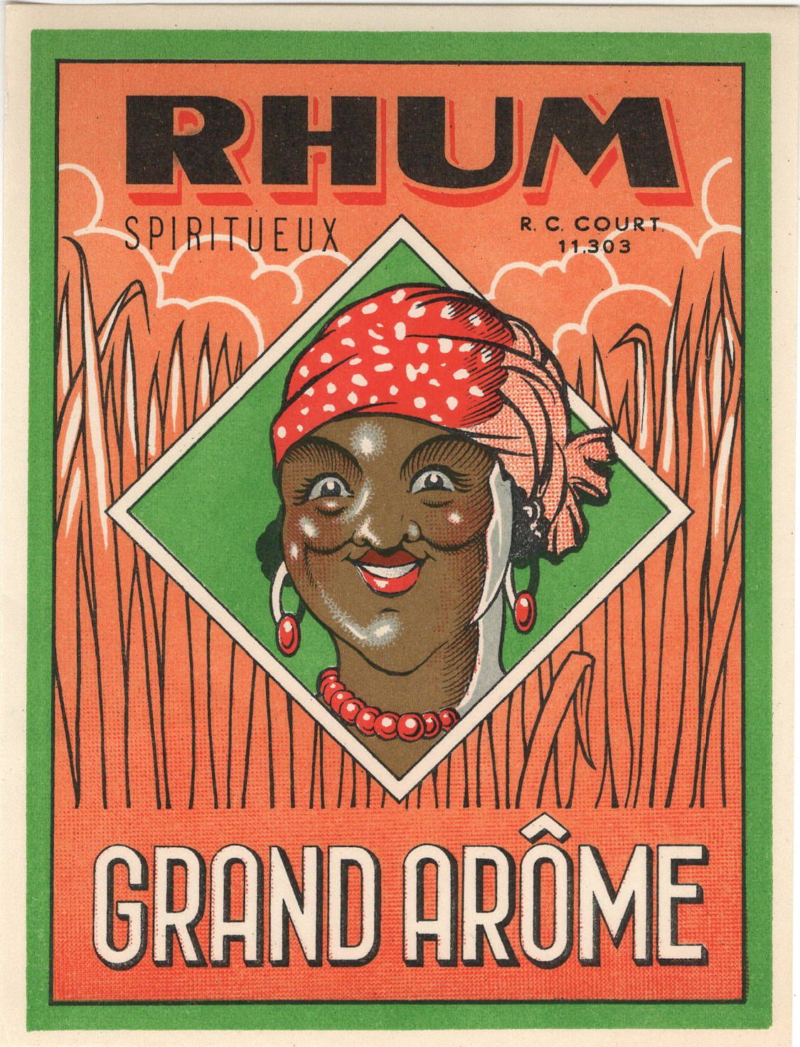 20th Century Fruit Label - Grand Aroma Rum