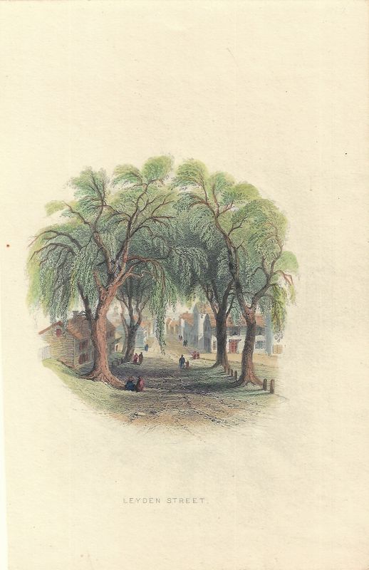 1844 View of Leyden Street Mass w/hc