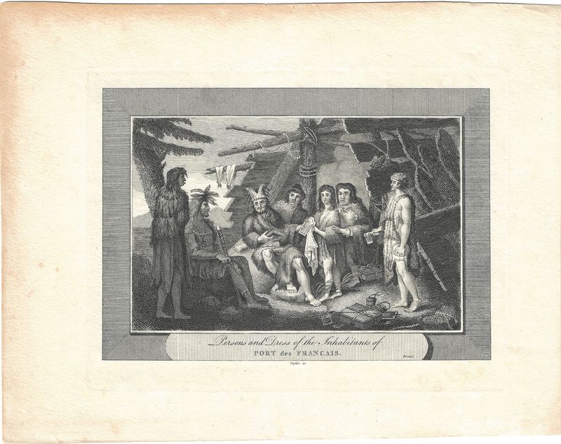 1790 View of the Inhabitants of the Port des Francais in English