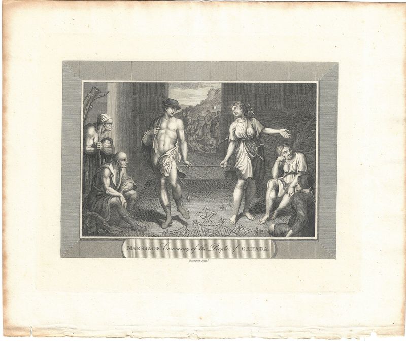 1790 View of the Marriage Ceremony in Canada in English