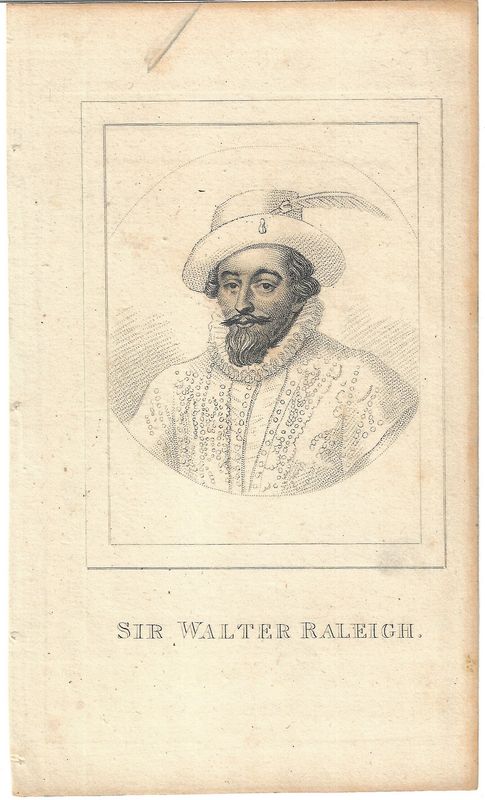 1750 View Portrait of Sir Walter Raleigh 