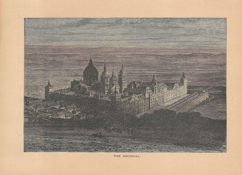 1873 View of the Escorial, the Spanish Palace