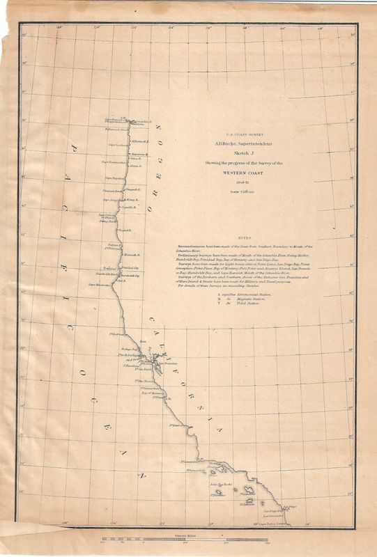 1849-51 USCS Western Coast