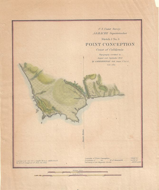 1851 USCS Point Conception Ca. w/hc