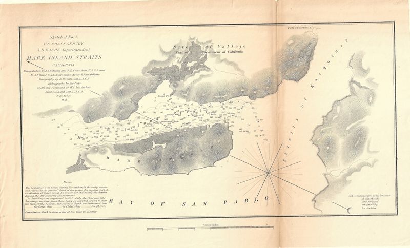 1851 USCS Mare Island Straits Ca