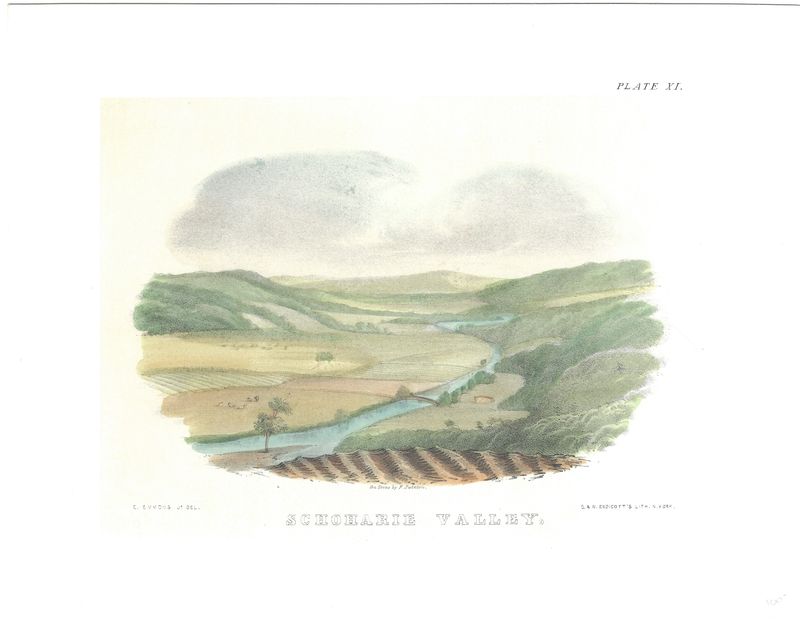 1843 View of Schoharie Valley (Catskills - NY) w/hc