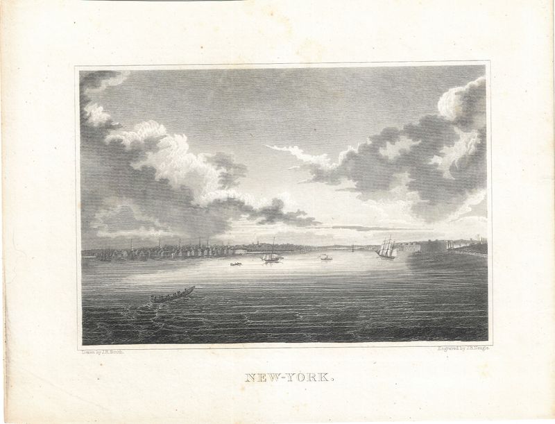 1830 View of New York Harbor by J.B. Neagle
