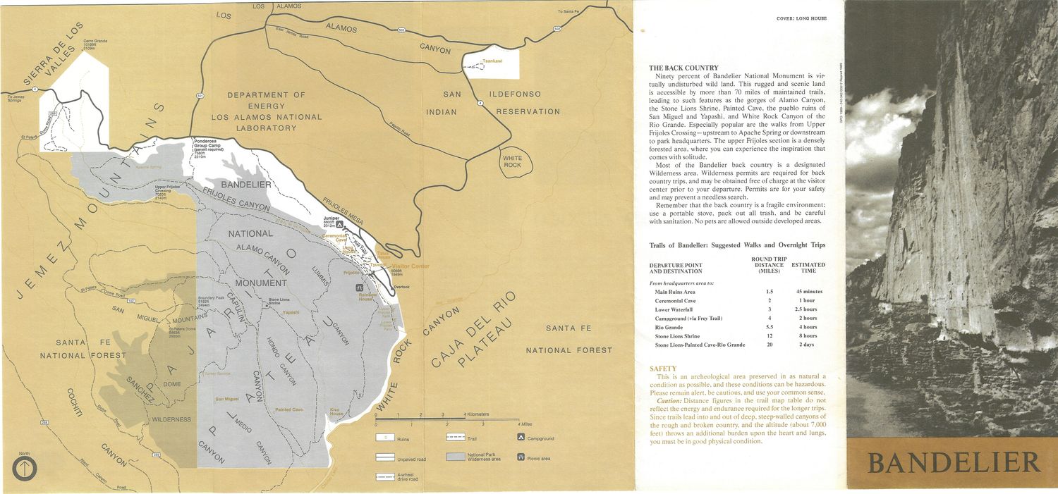 1976 Map of Santa Fe Natl Forest, New Mexico