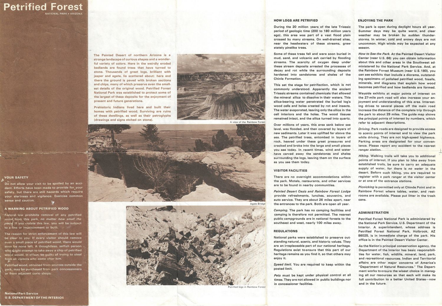 1973 Petrified Forest National Park in Arizona