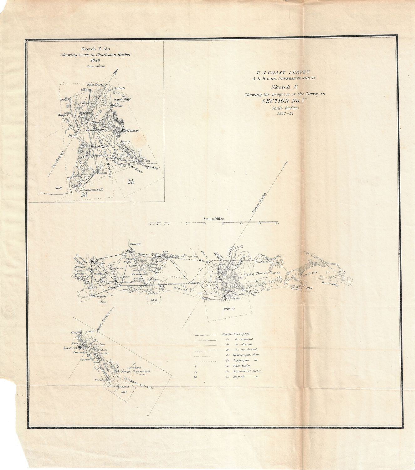 1849 USCS Charleston Harbor South Carolina