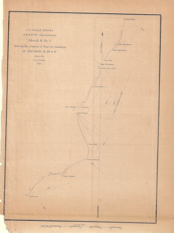 1851 USCS Cape Hatteras,  Cape Charles , Cape Fear