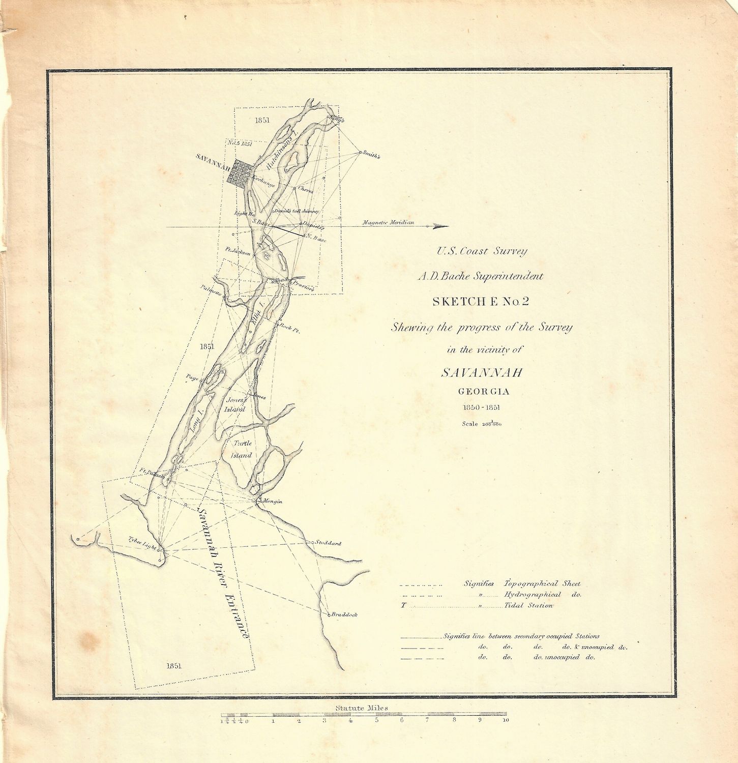 1850-51 USCS Savannah, Georgia