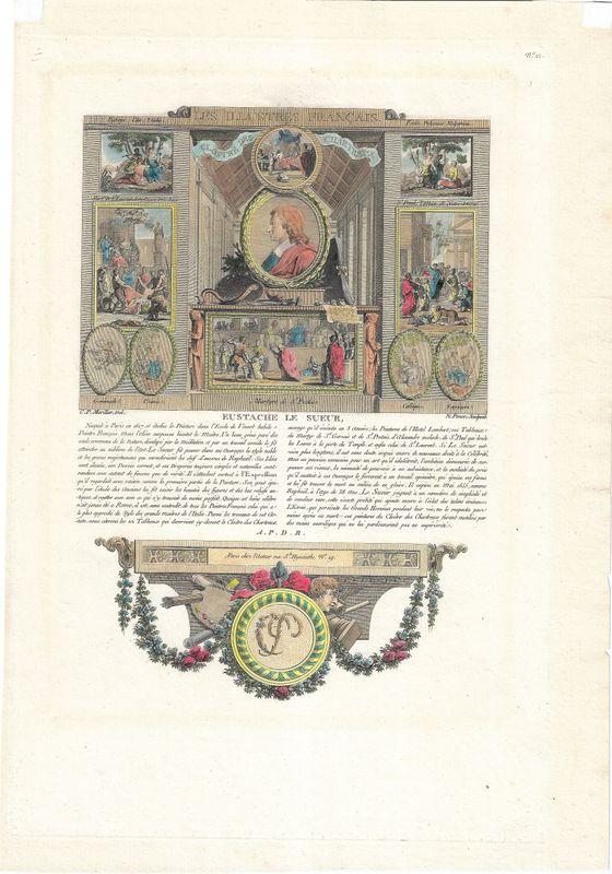1713 Illustration from Les Illustres Francaise - Eustache la Sueur by Robert Challe