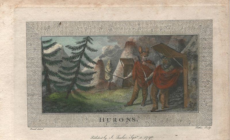 1790 View of Hurons w/hc by Trusler