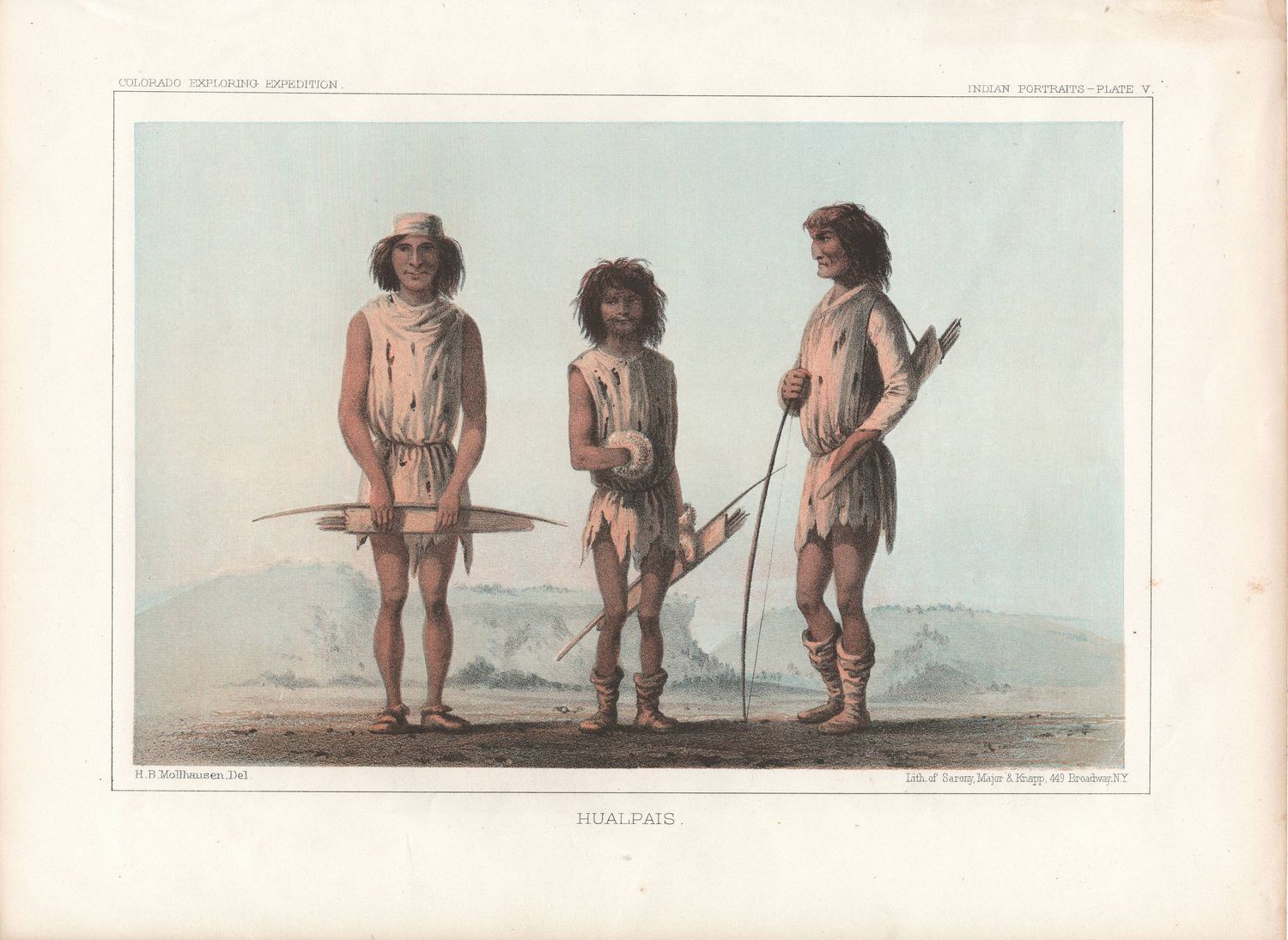 1853 View of the Hualpais Indian from the Indian Survey