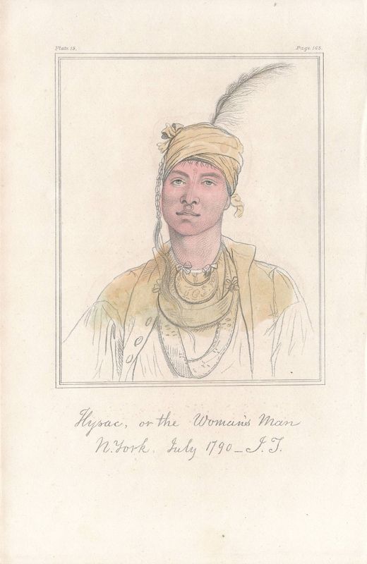 1841 View of Hysac , the Woman's Man from John Trumbull