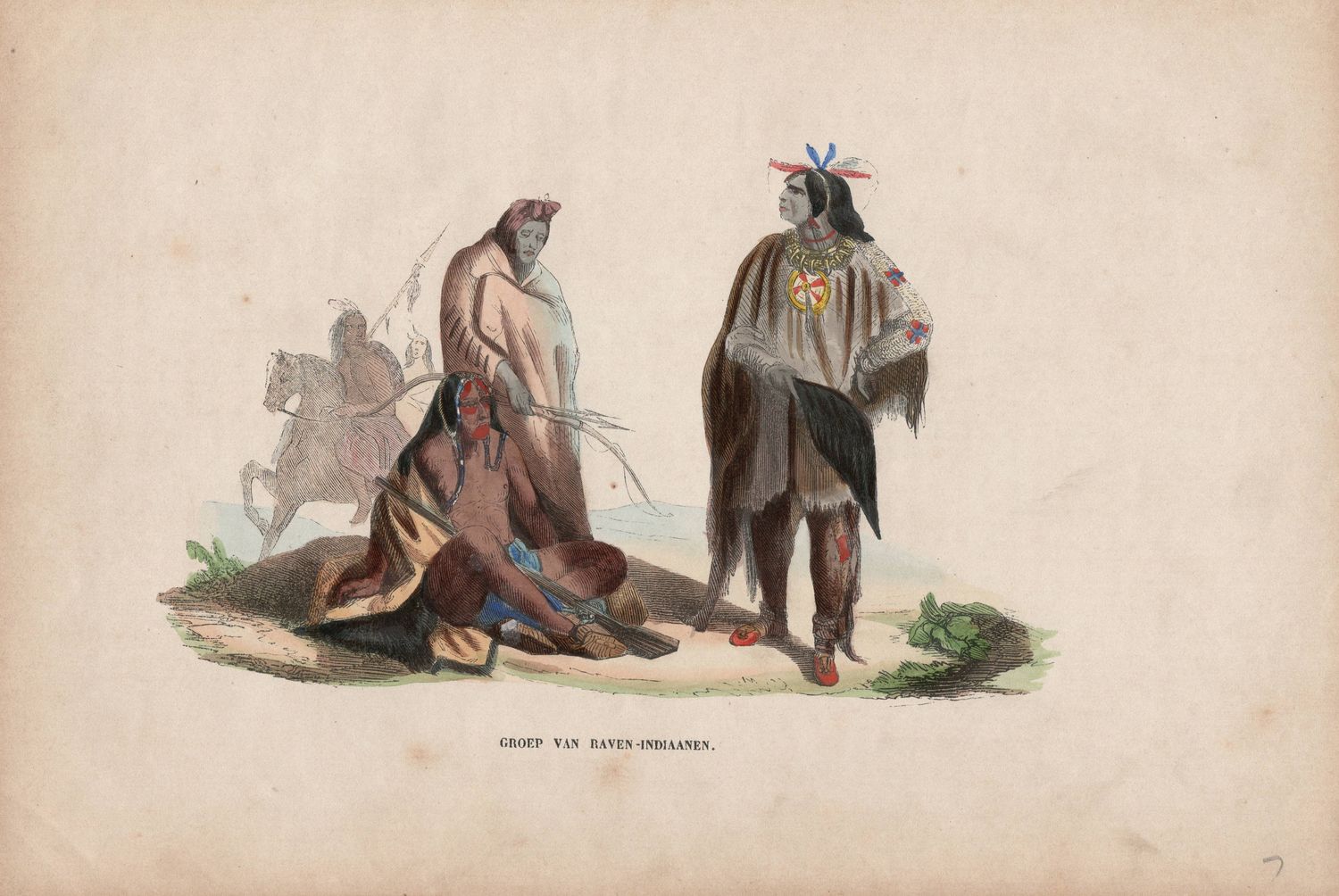 1844 View of Raven Indians ( the Crow people) w/OHC